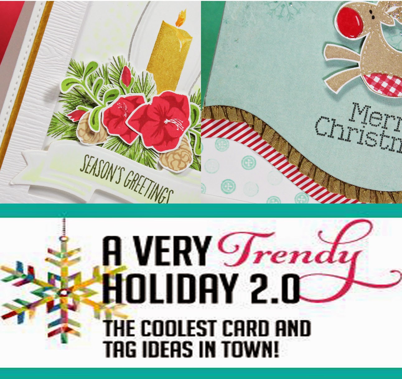 A Very Trendy Holiday 2.0 Card Class Examples by Allison Cope