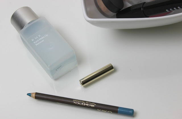A picture of RMK Point Make Up Remover and KIKO Modern Tribes Graphic Ritual Kajal Eyeliner