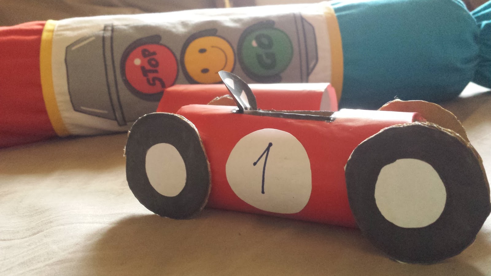 DIY Recycled Toilet Paper Roll Race Car