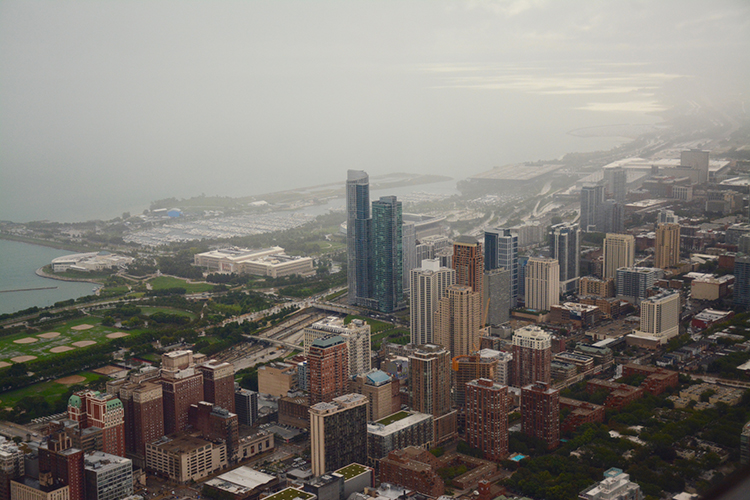 Views from the Willis Tower Sky Deck; Chicago Views from the Willis Tower Sky Deck; Chicago