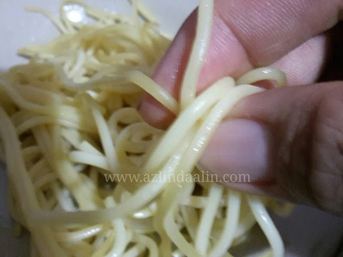 Resepi Spaghetti Ayam Carbonara Cheese Berherba 