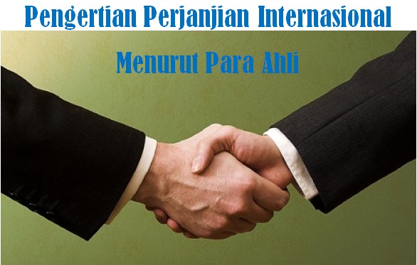 Pengertian Perjanjian Internasional Menurut Para Ahli