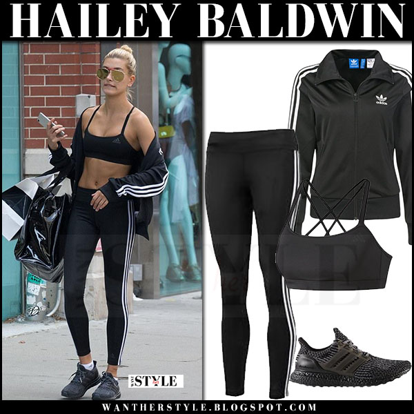 hailey baldwin adidas jacket