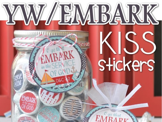 {NEW!!} YW EMBARK Kiss Printables + YW SALE!