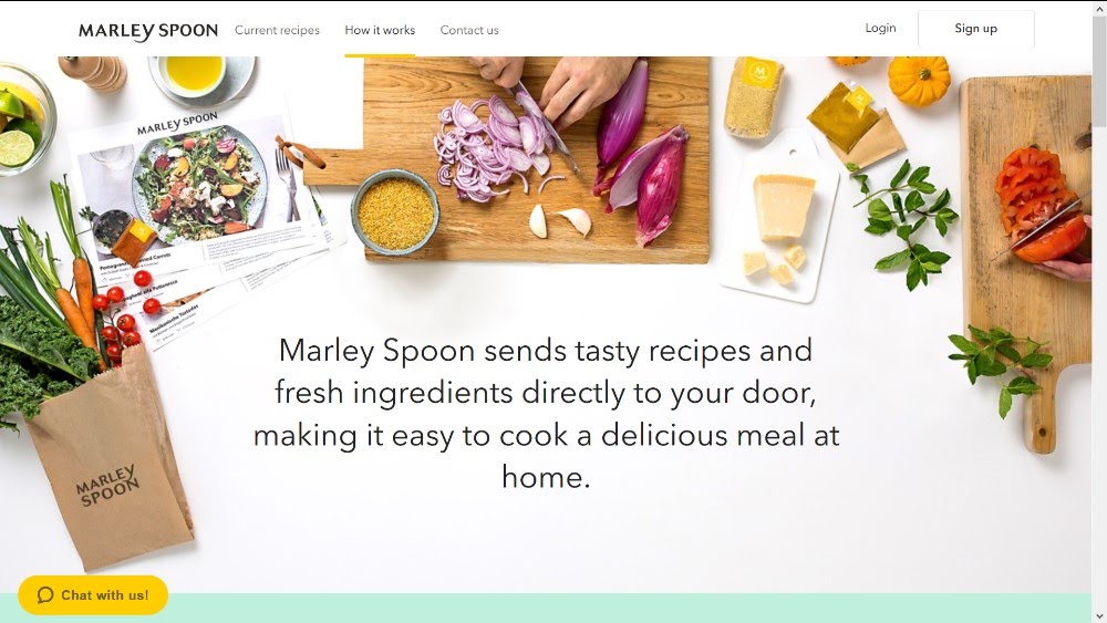 fresh ingredients delivery Marley Spoon