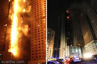 Sharjah tower fire breaks Dubai