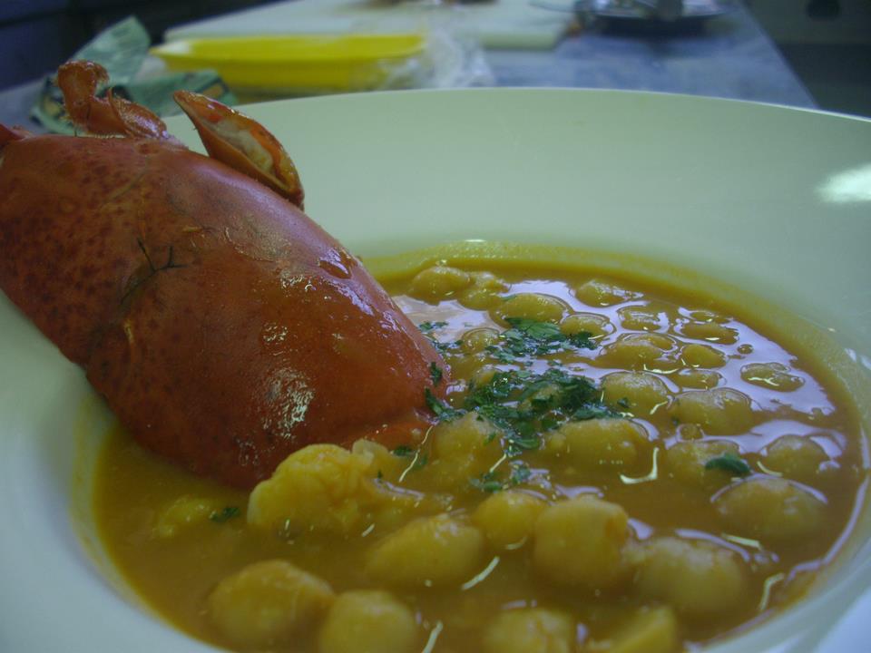 El Baserri de Rosa GARBANZOS CON BOGAVANTE