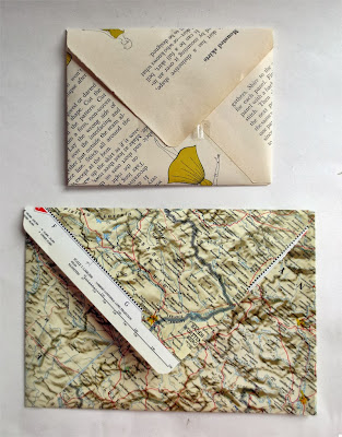 Envelopes made out of recycled paper