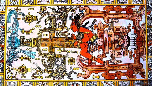 pakal astronauta cohete%2Btumba  ¿Hallan antiguo cohete debajo de la tumba de Pakal?