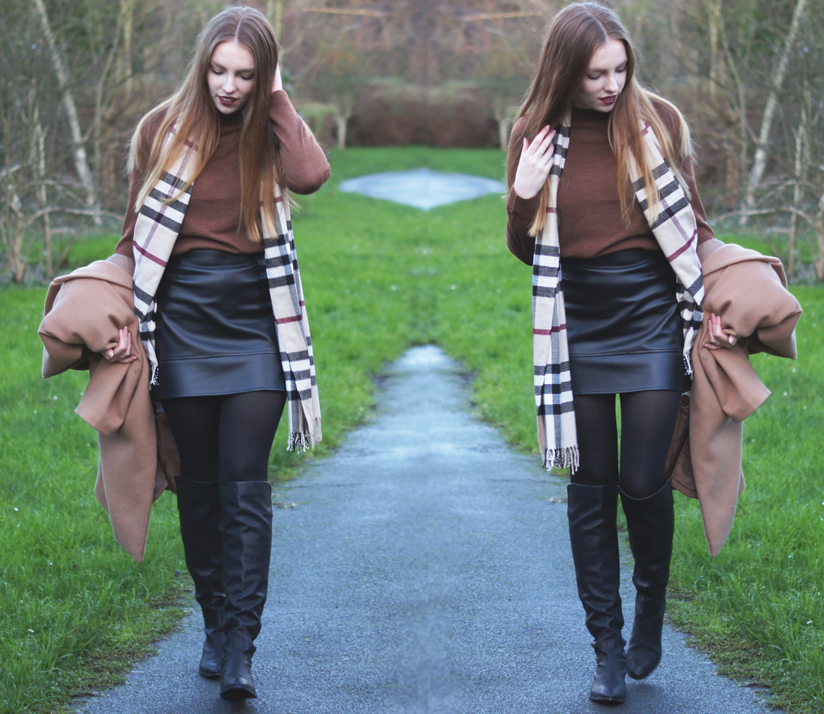 burberry scarf outfit