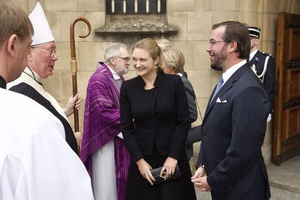 Grand Duke Henri and Grand Duchess Maria Teresa were joined by Hereditary Grand Duke Guillaume, Hereditary Grand Duchess Stéphanie, Archduchess Marie-Astrid and Archduke Carl Christian