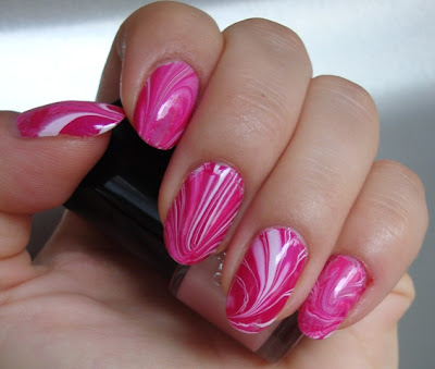 NOTD: Water Marble Nails