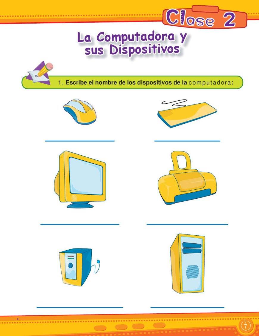 Fichas de Primaria Informática para niños Fichas de Primaria Informática para niños