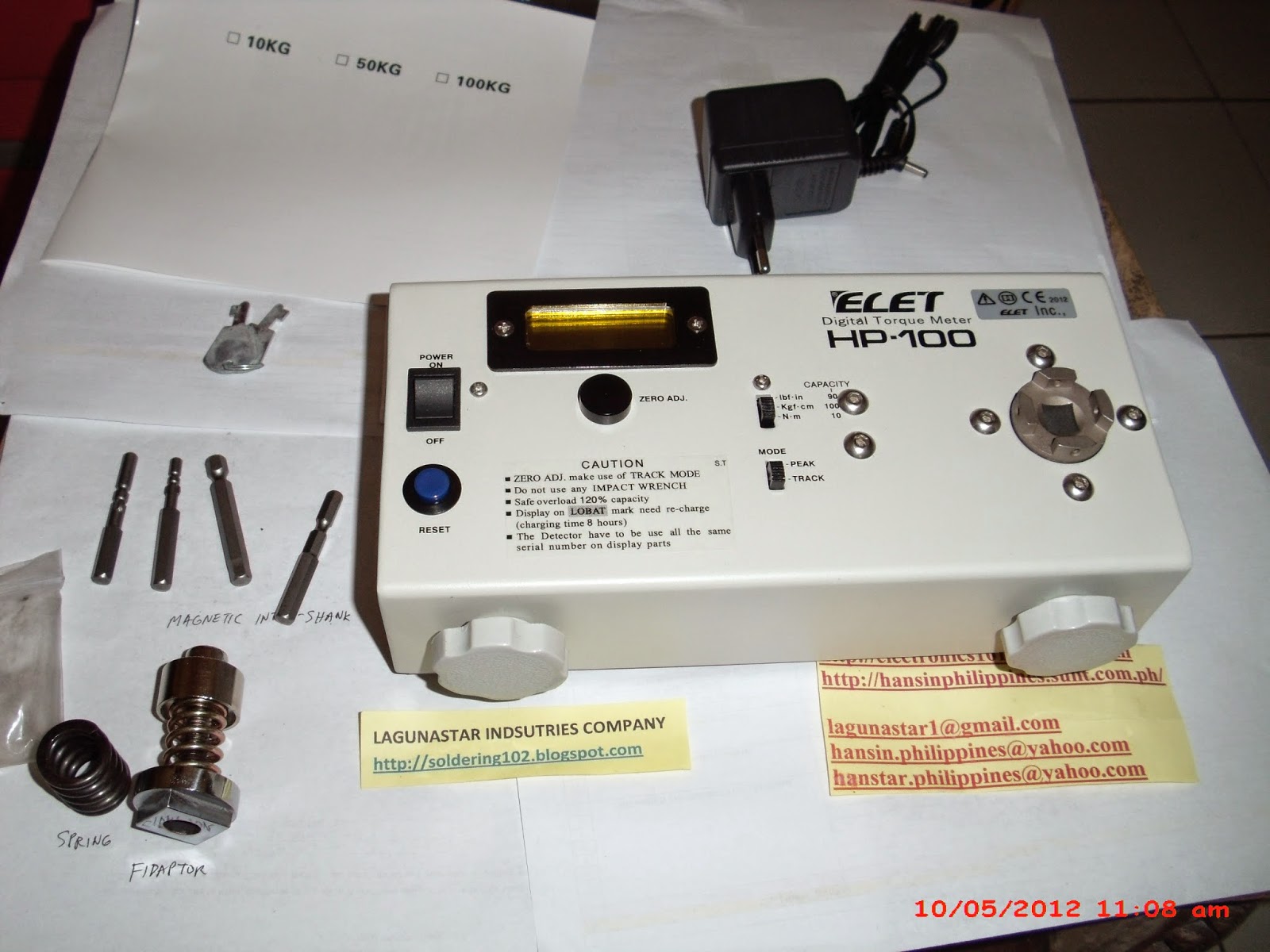 Soldering, AntiStatic, ThermoMeters Philippines ELET TORQUEMETER HP