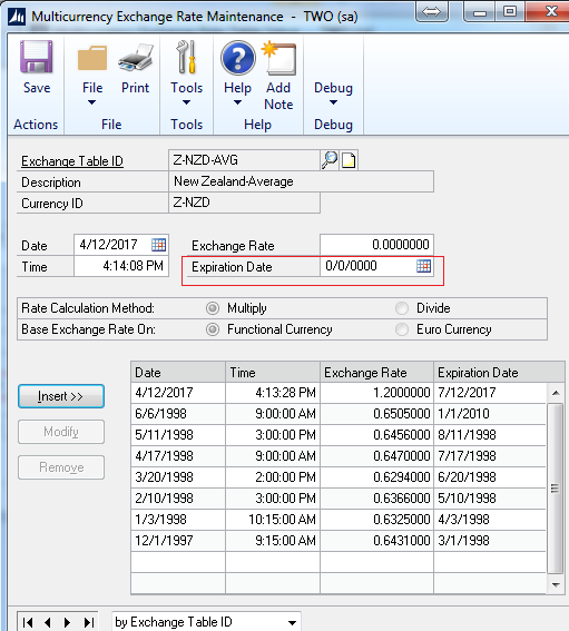 Dynamics Great Plains Now When We Enter A Transaction In Multicurrency The System Will Ign Recently Available Rate To By Default Till Insert Another