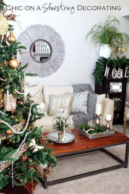 Chic on a Shoestring Decorating Christmas House Tour 2013