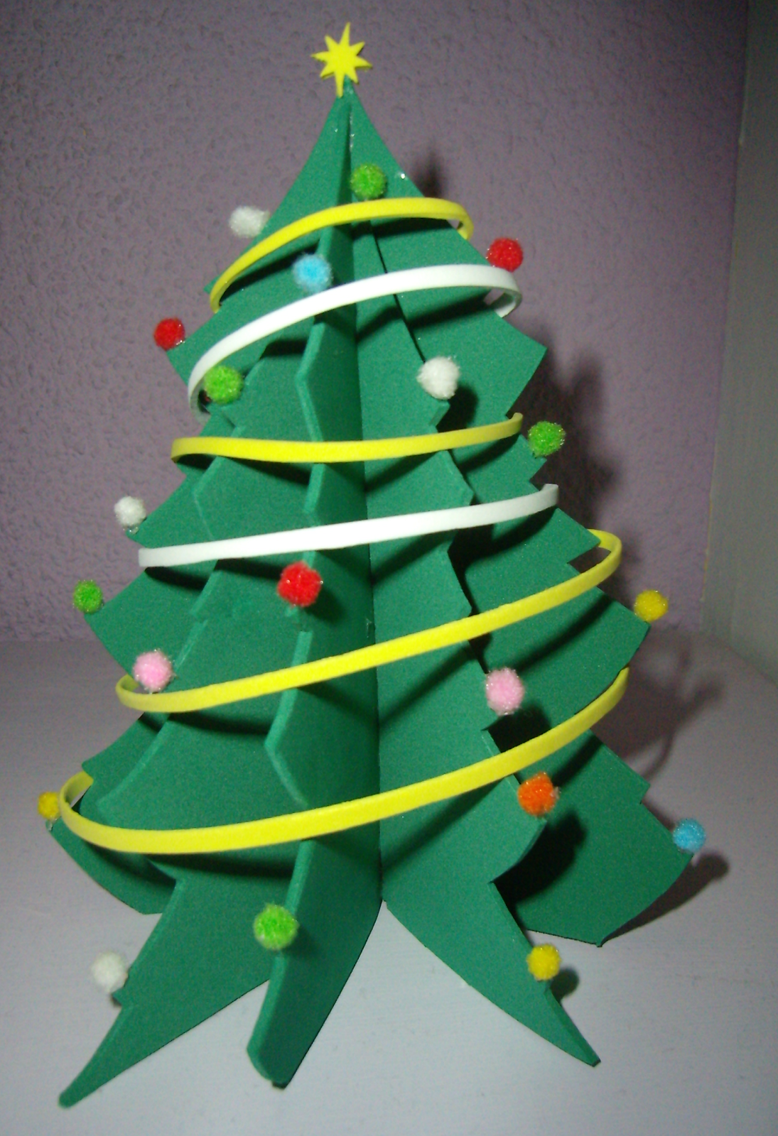 Goma Eva Adorno de Navidad Arbolitos