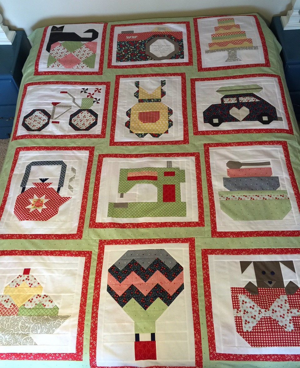 A Place to Share Snapshots Quilt Along quilt top finished!