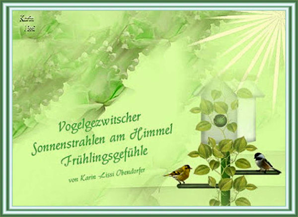 Karins Gedichte Blog Vogelgezwitscher