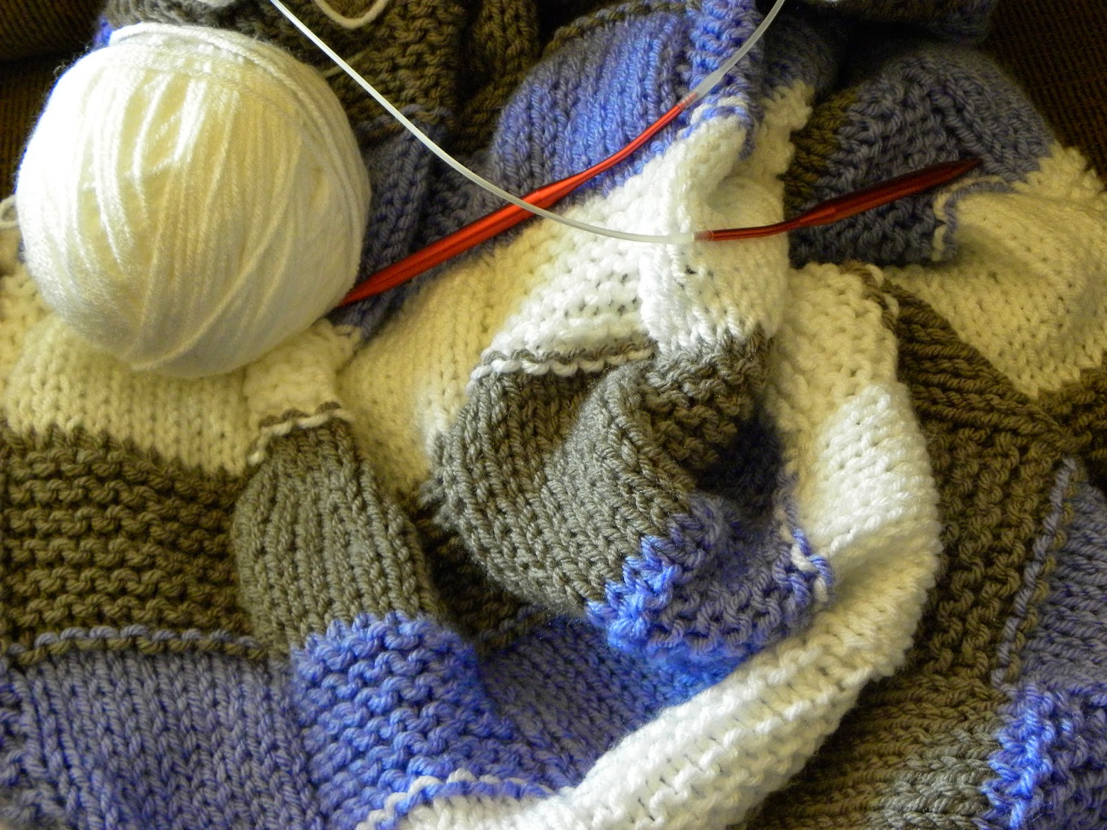 knit and pearl Landscape knitting