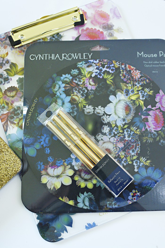 Cynthia Rowley Cosmic Black Floral Desk Accessories Monica Wants It