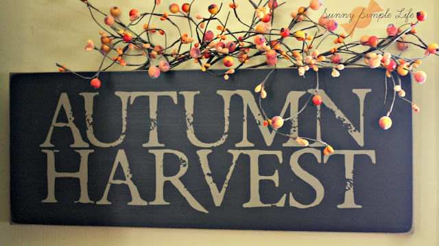 autumn harvest sign