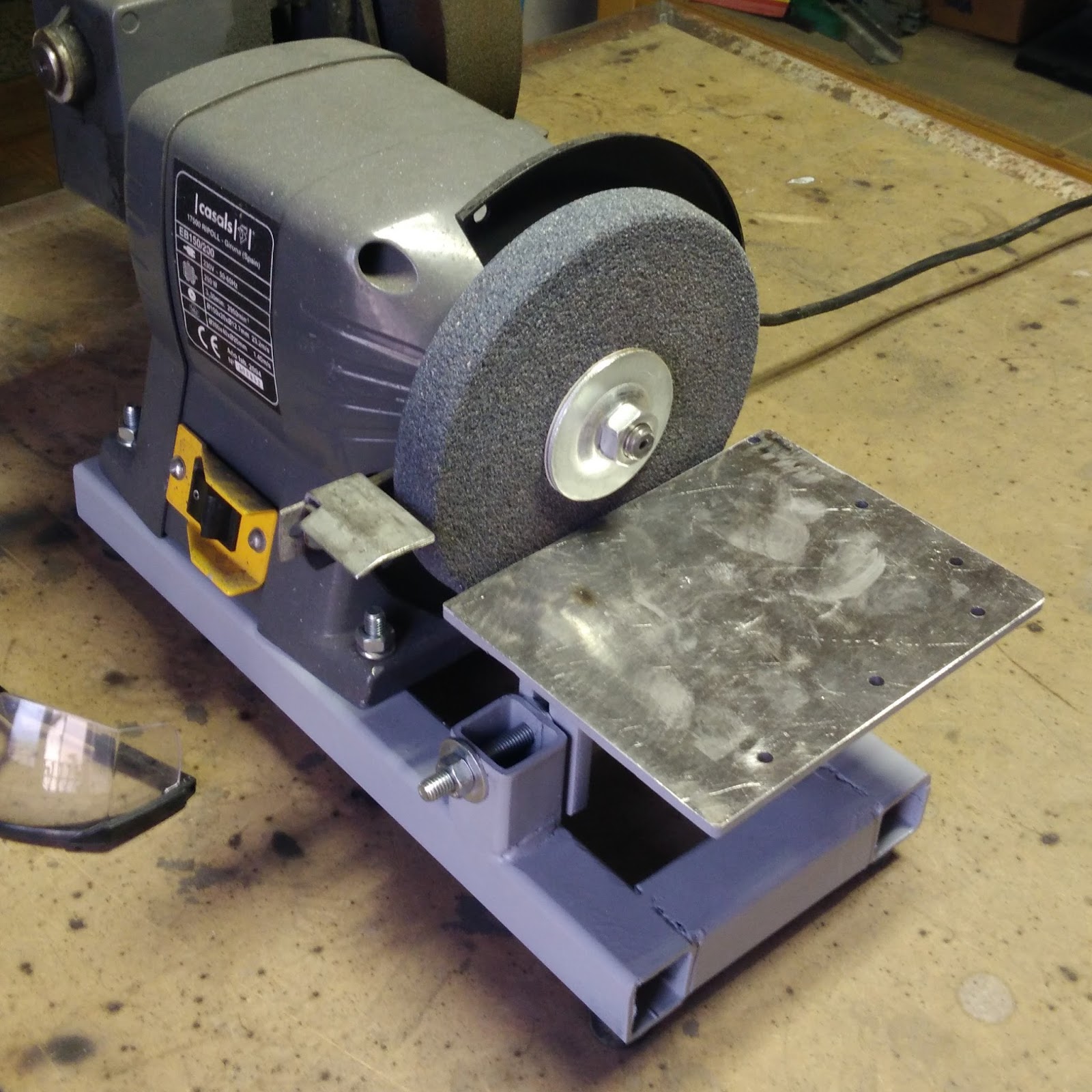 Visiera Per Smerigliatrice Da Banco - 2 Pezzi In Acciaio Inox 304, Per Smerigliatrici 125-250mm - Foto 2