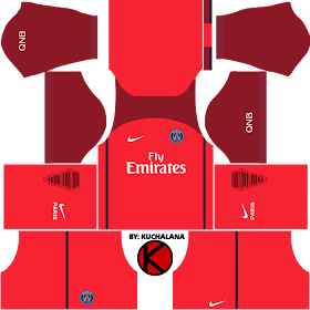 Paris Saint-Germain (PSG) 2016/17 - Dream League Soccer Kits and FTS15