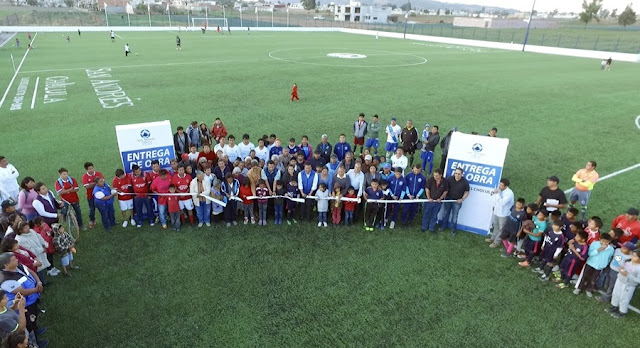 Leo Paisano inaugura el nuevo Centro Deportivo de San Luis Tehuiloyocan 