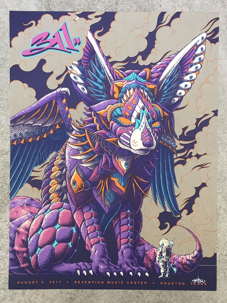 INSIDE THE ROCK POSTER FRAME BLOG BioWorkz 311 Houston Poster Artist Edition Release