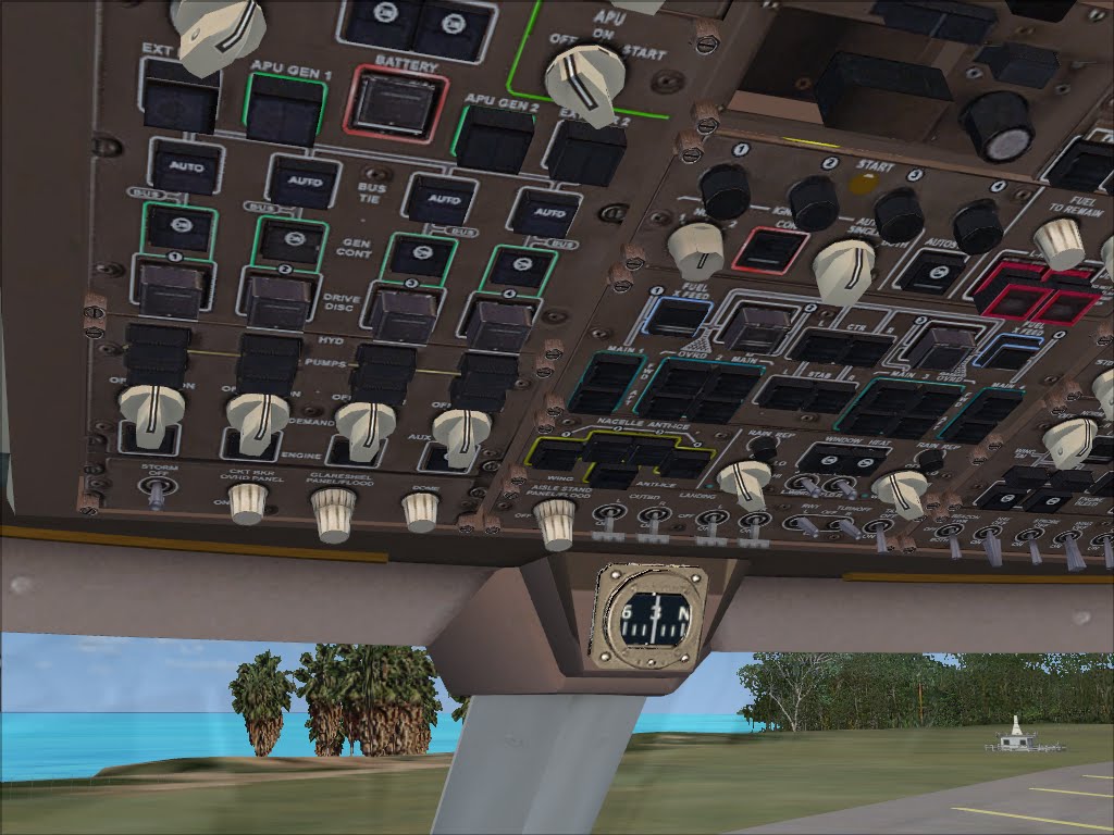 FSX747-400/800 Cockpit Texture Upgrade screenshots