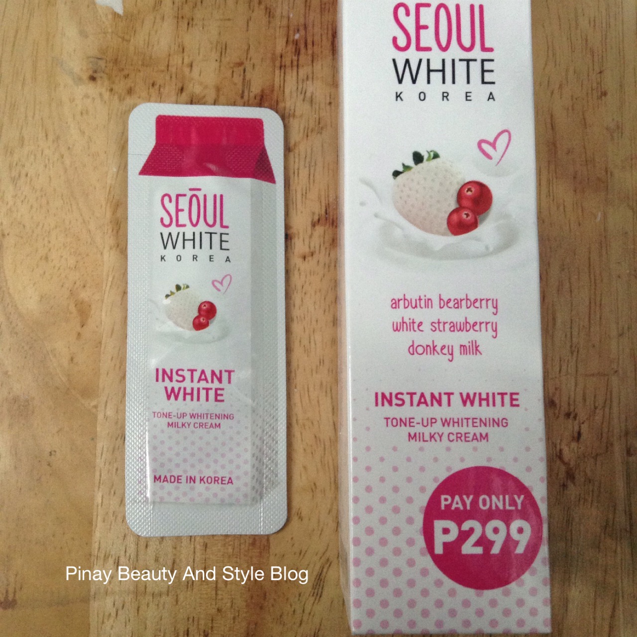 Seoul White Korea Instant White ToneUp Whitening Milky Cream Review Pinay Beauty and Style