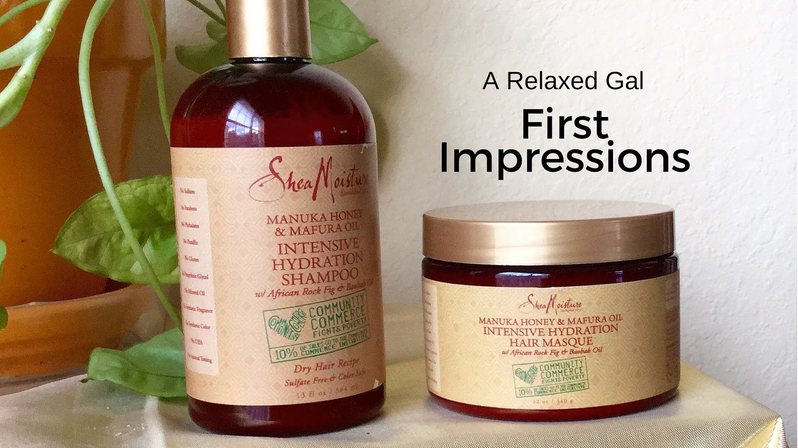 First Impressions SheaMoisture Manuka Honey Mafura Oil Shampoo