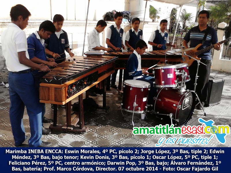 LO MEJOR DE AMATITLÁN HOMENAJE DE MARIMBA INEBAENCCA A VIRGEN DEL ROSARIO