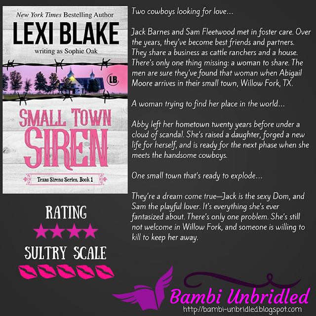Bambi Unbridled ARC Review Small Town Siren by Lexi Blake
