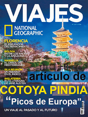 Artículo sobre Picos de Europa en la revista Viajes de National Geographic