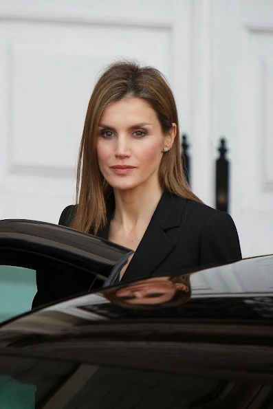 Princess Letizia attended the state funeral ceremony for former Spanish prime minister Adolfo Suarez at the Almudena Cathedral in Madrid