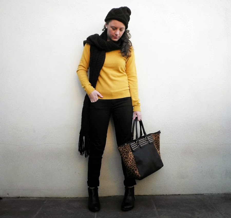 mostaza, animal print, mi vestido azul, fashion blogger, moda, castellón, valencia 