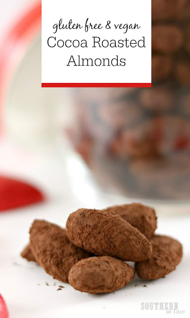 Healthy Cocoa Roasted Almonds Recipe – gluten free, vegan, paleo, clean eating recipe, sugar free chocolate covered almonds, low carb
