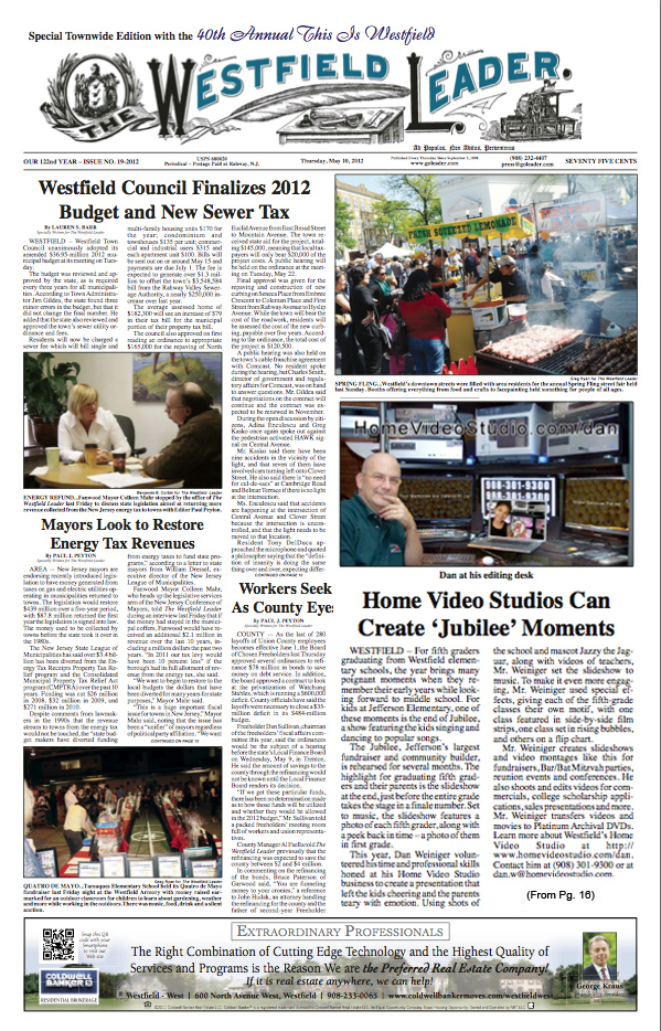 Home Video Studio Westfield,NJ