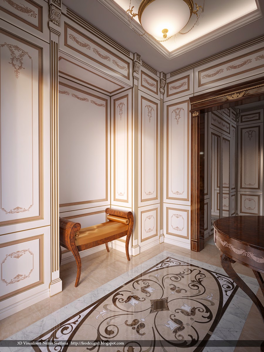 Дизайн коридора барокко