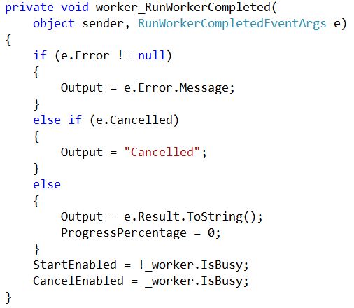 Jeremy Bytes: BackgroundWorker Component and MVVM