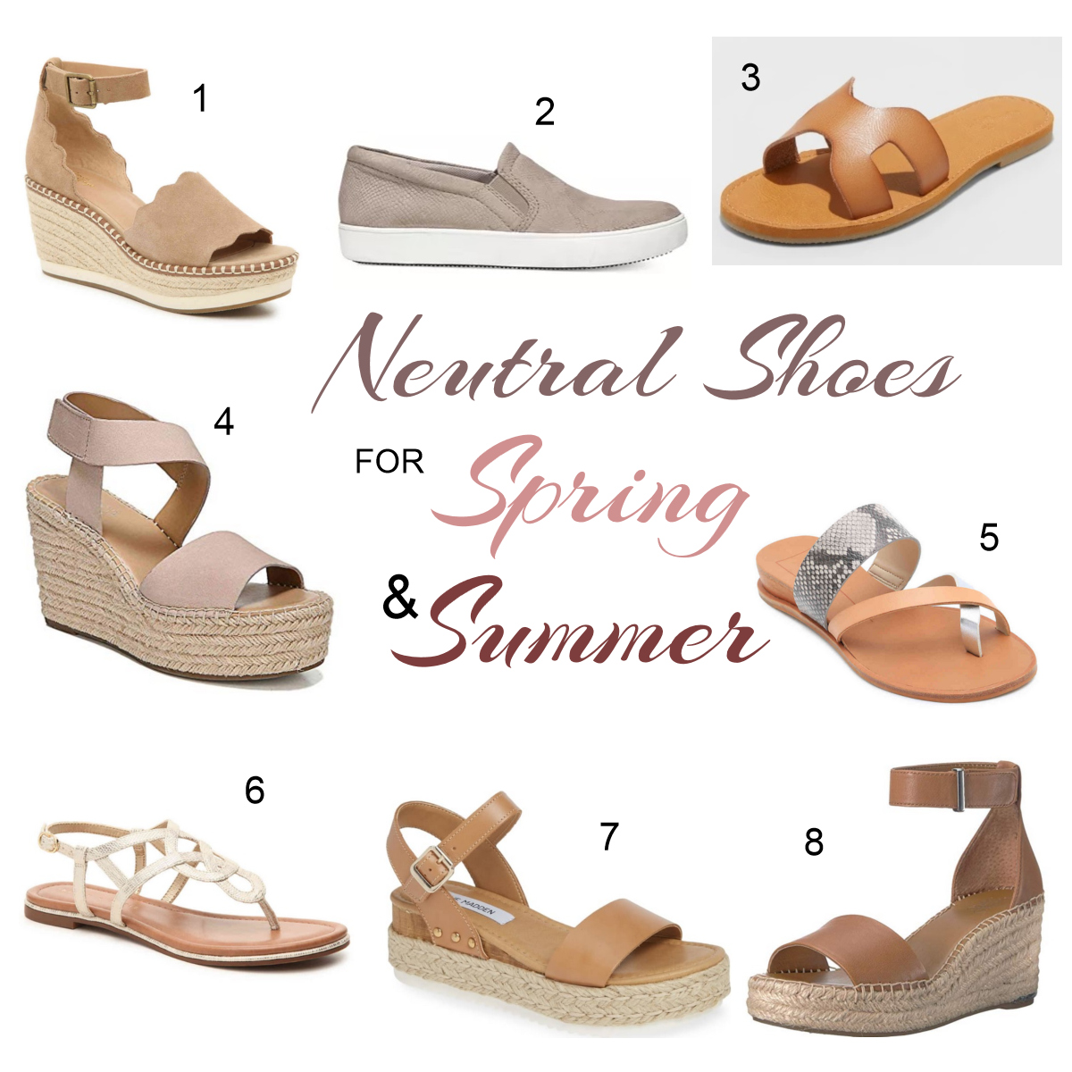 Neutral Shoes for Spring & Summer