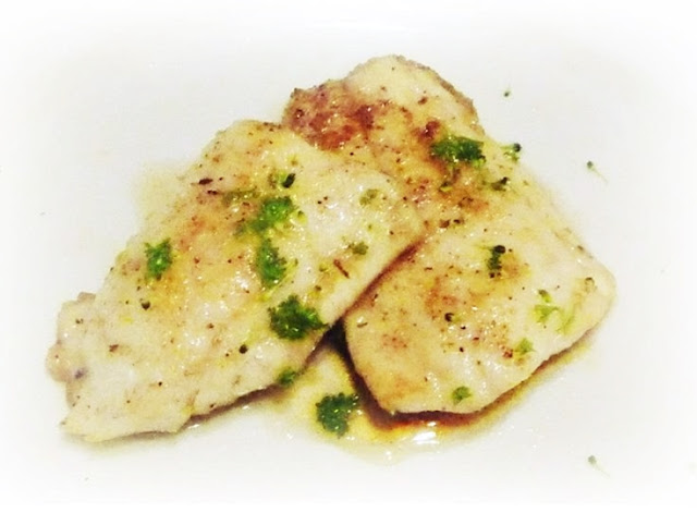 fish in brown butter and caper sauce