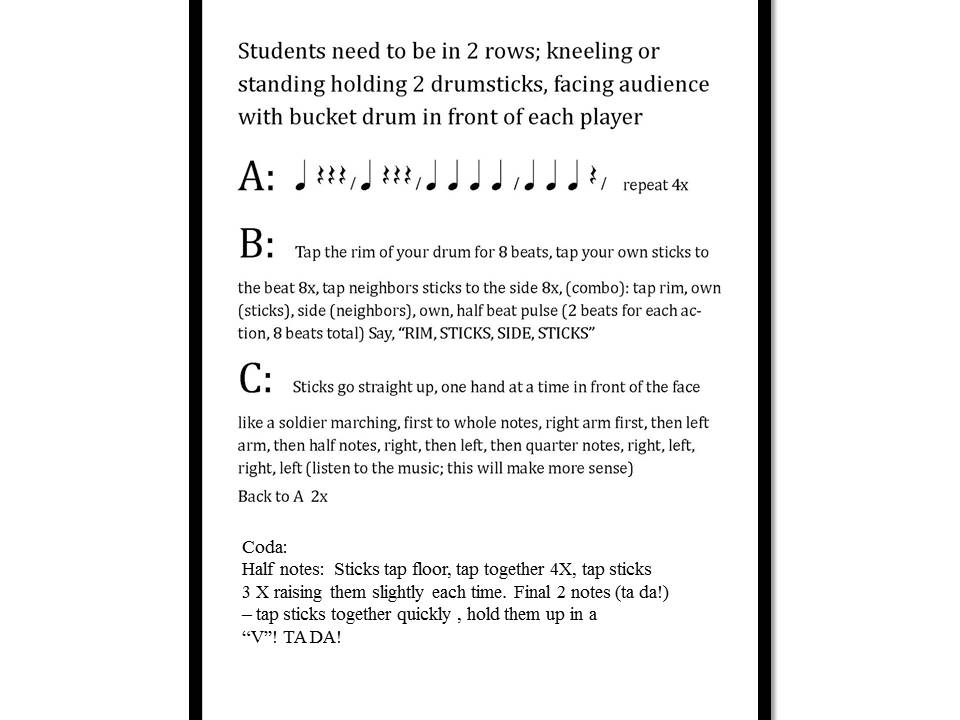O For Tuna Orff Nutcracker Bucket Drum Routine UPDATED and with VIDEO!