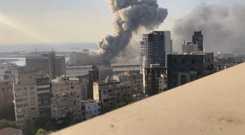 레바논 베이루트 폭발 근접 영상 - 꾸르
