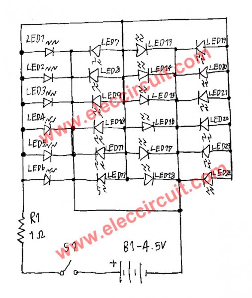 Circuit Schematic Simple High power LED Flashlight Electronic Index