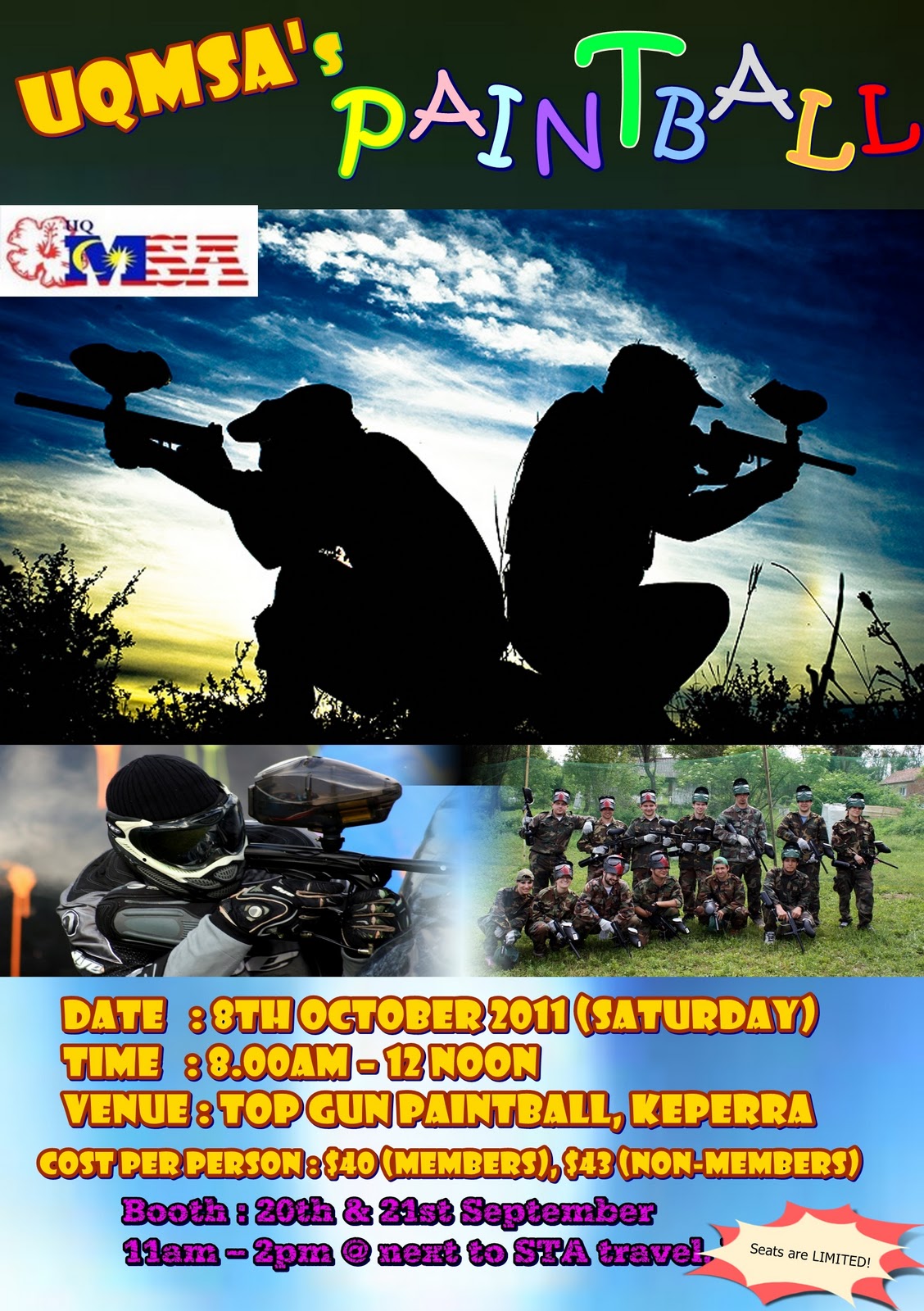 UQMSA's Paintball University of Queensland Malaysian Students