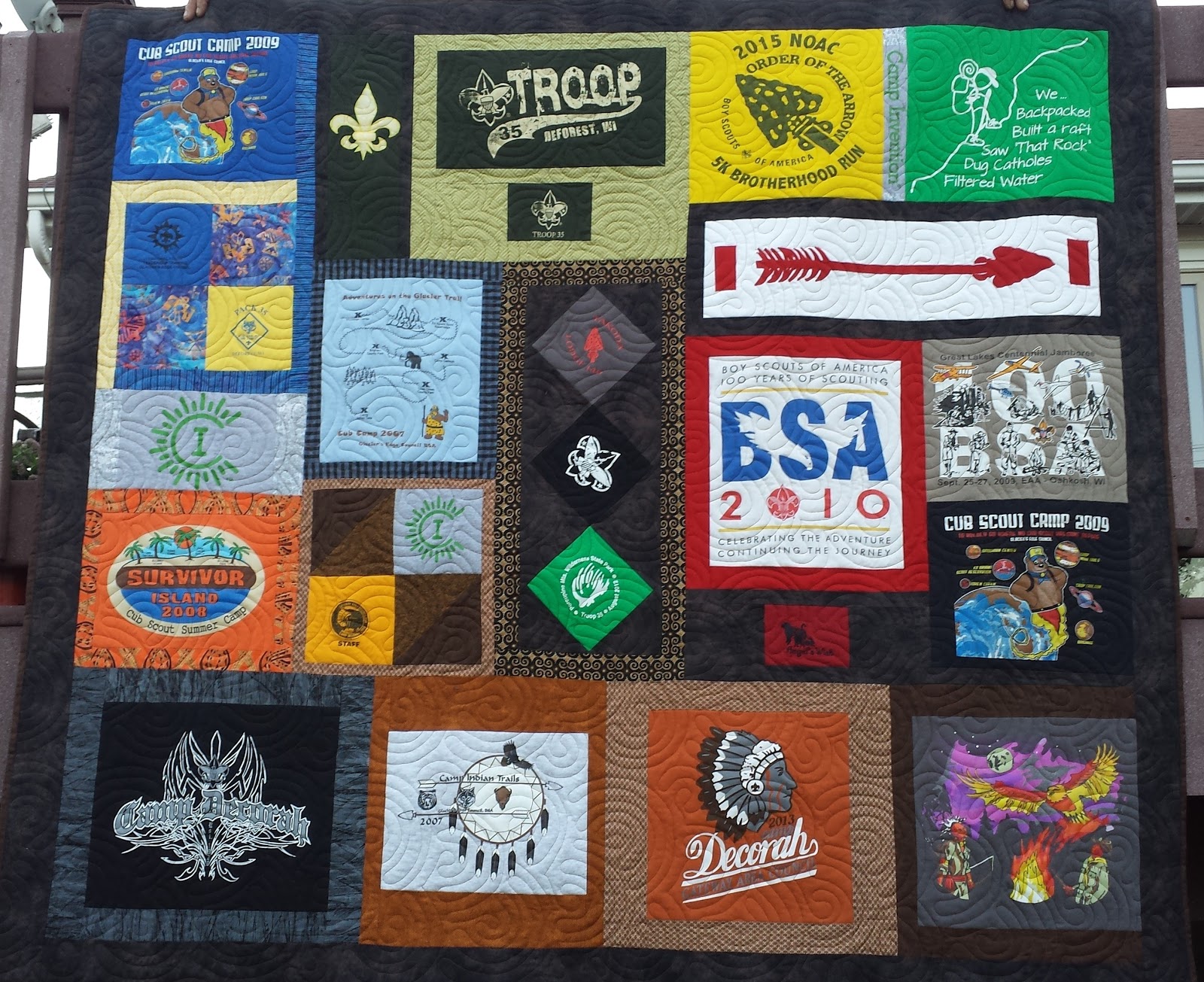 Boy Scout Tshirt Quilt