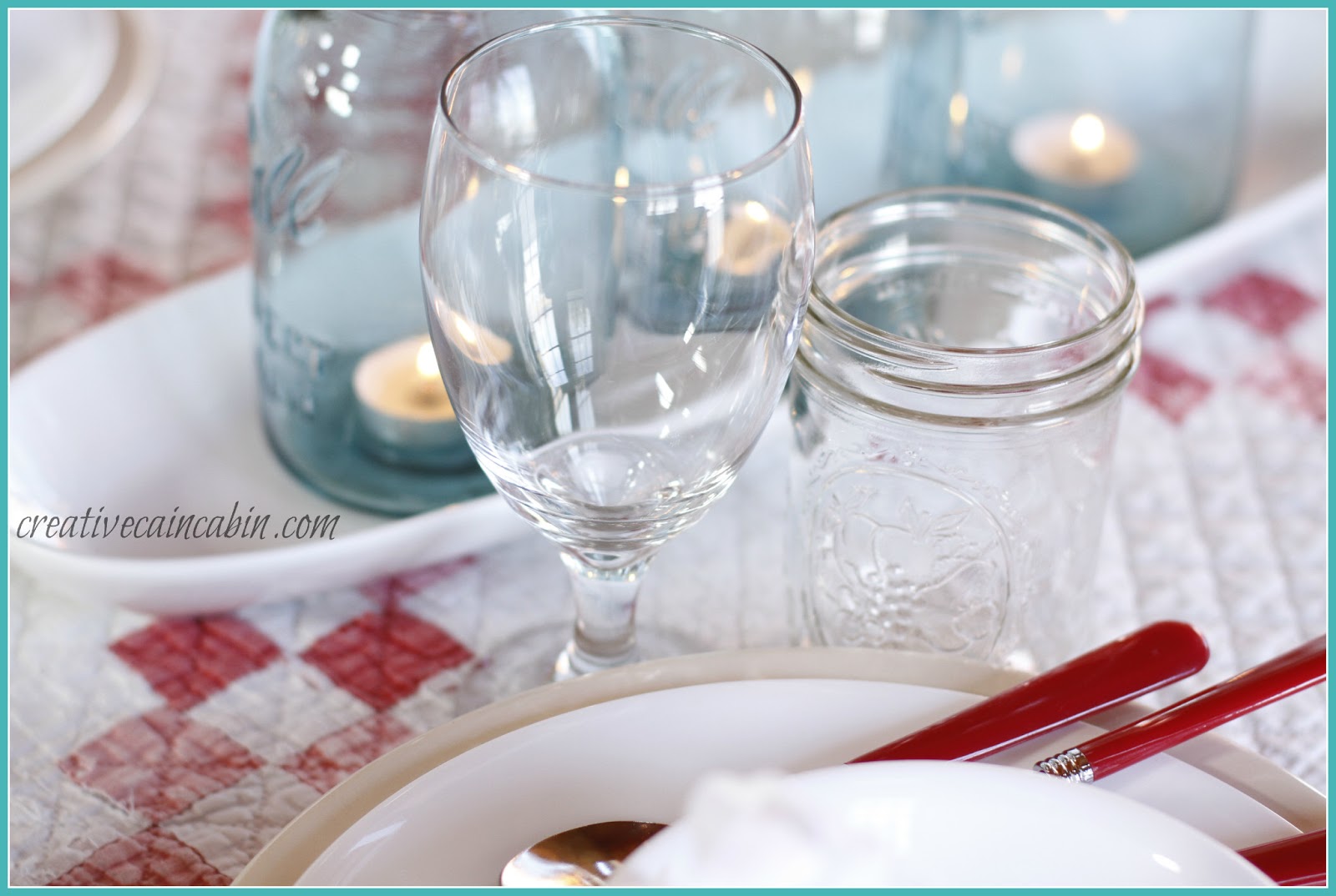 Valentines Dinner Table Farmhouse Style Creative Cain Cabin
